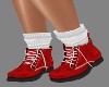 !R! Red Winter Sock Boot