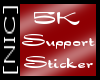 [nic] 5K support Sticker