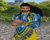 Men Yellow Blue Dashiki