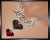 E* Silver Love Necklace