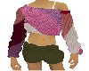 -Cali- Pink Crochet Top