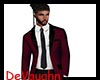 D| Burgundy/Black Suit
