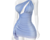 cut dress blue