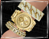 Gold Bling Watch