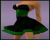 P0SH Green Silk Dress