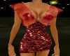 (Msg) Sequin Red Dress