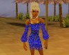 CA Blue Cherries Dress