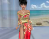 Red Geshia Girl Kimono