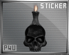 -P- Skull Candle Front