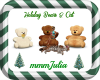 Holiday Bears and Cat