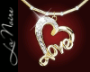 LOVE HEART Necklace Gold