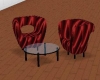 red stunna table set