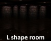 L shape Brick room