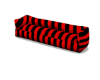 ⁑LM Red Black Couch