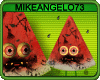 Funny Stinky Watermelon With Flies