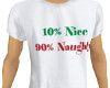 10% Nice, 90% Naughty
