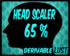 M/F 65% Head Scaler