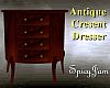 Antq Cresent Dresser