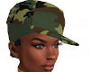CAMO HAT WITH SHORT HAIR