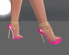 Crystl heart Pink 2 Gold