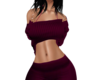 Dark Red Sweater & Bikin