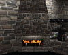 Old Stone Fireplace
