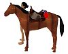chestnut horse rebelflag