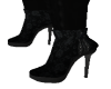 black rose ankle boots