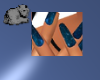 saya_blue star nails