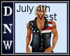 4th of July Denim Vest