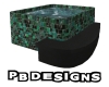 PB Green Tile Hot Tub