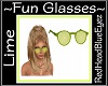 RHBE."Lime"Glasses