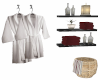 robes and shelf