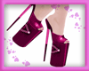 !Latex Hot Pink Heels