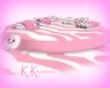 Pink Kawaii Circular Bed