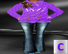 Purple Sweater Jean Outf