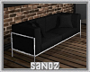 S. Modern Black Sofa