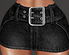 $ denim mini belt black