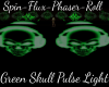 Green Skull Pulse Light