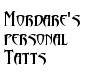Mordare's personal tatt