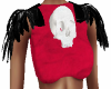 Red  Lady Skull Top