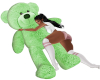 Green Cuddle Bear
