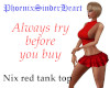 Nix red tank top