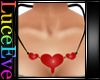V2 PVC 3D Heart Necklace