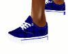 Blue Plaid Tennis Shoes