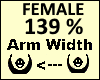 ARM Scaler 139% Female