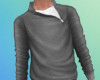 Zipped Sweater-Lt Grey