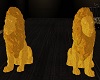 GOLD LIONS FOR DOORWAY