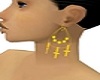 gold CAZ earrings