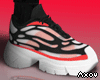 Mesh Sneakers Neon Red